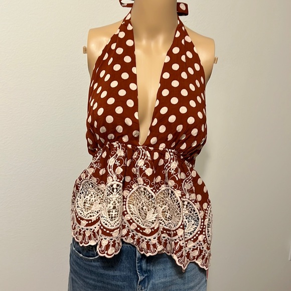 Free People Wild Wild West Combo, Halter Top Size Medium - Picture 2 of 7
